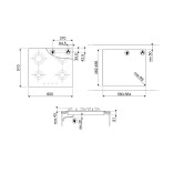 SMEG dujinė kaitlentė PVL664CN  | 7