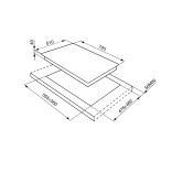 SMEG dujinė kaitlentė P272XGH  | 4