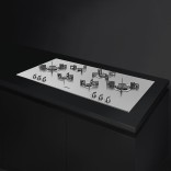 Nuotraukoje pavaizduoti puodų laikikliai užsakomi papildomai