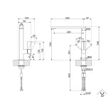 SMEG vandens maišytuvas M16CSP  | 3