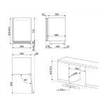 SMEG vyno šaldytuvas CVI338RX3, (38 vnt., butelių)  | 5