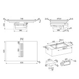 SMEG indukcinė kaitlentė su integruotu gartraukiu HOBD382MB2  | 3