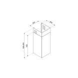 SMEG gartraukių KV... kamino apdaila KITCMNKVX  | 2