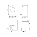 SMEG skalbyklė-džiovyklė WDN854SLDIN  | 4