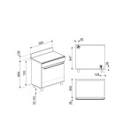 SMEG dujinė viryklė su elektrine orkaite  | 7