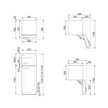 SMEG šaldytuvas FAB30RRD6 | 9