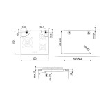 SMEG dujinė kaitlentė PV363LN  | 3