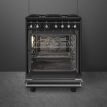SMEG dujinė viryklė su elektrine orkaite CX61GMBL | 3