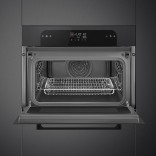 SMEG orkaitė su mikrobangų funkcija SO4202M1B | 3