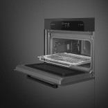 SMEG orkaitė su mikrobangų funkcija SO4202M1B | 4