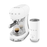 SMEG kavos aparato ir pieno putų plakiklio rinkinys ECF12WHEU | 3