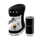 SMEG kavos aparato ir pieno putų plakiklio rinkinys ECF12BLEU | 3