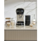 SMEG kavos aparato ir pieno putų plakiklio rinkinys ECF12BLEU | 2
