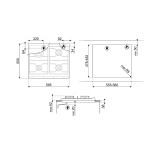 SMEG dujinė kaitlentė SRV864AVOGH2 | 2