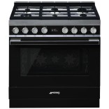 SMEG dujinė viryklė su elektrine orkaite CPF9GPBL | 1