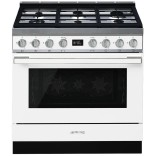 SMEG dujinė viryklė su elektrine orkaite CPF9GPWH | 1