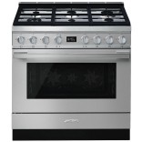 SMEG dujinė viryklė su elektrine orkaite CPF9GPX | 1