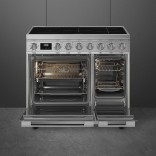 SMEG indukcinė viryklė su 2 elektrinėmis orkaitėmis CPF92IMX | 2