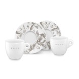 SMEG porcelianinių espresso puodelių rinkinys 2 vnt., 80 ml | 2