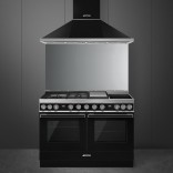 SMEG kombinuota viryklė su 2 elektrinėmis orkaitėmis CPF120IGMPBL | 2