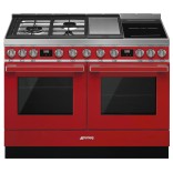 SMEG kombinuota viryklė su 2 elektrinėmis orkaitėmis CPF120IGMPR | 1