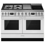 SMEG kombinuota viryklė su 2 elektrinėmis orkaitėmis CPF120IGMPWH | 1