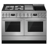 SMEG kombinuota viryklė su 2 elektrinėmis orkaitėmis CPF120IGMPX | 1