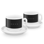 SMEG porcelianinių cappuccino puodelių rinkinys 2 vnt., 200 ml | 1