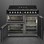 SMEG dujinė viryklė su 3 elektrinėmis orkaitėmis  | 3