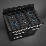 SMEG dujinė viryklė su 3 elektrinėmis orkaitėmis  | 4