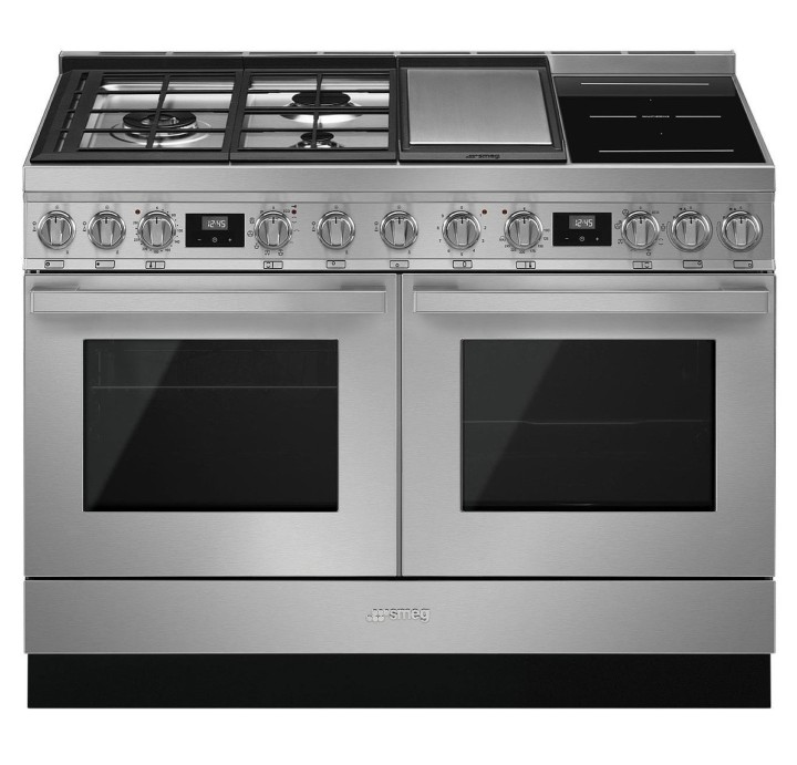 SMEG kombinuota viryklė su 2 elektrinėmis orkaitėmis CPF120IGMPX | 1