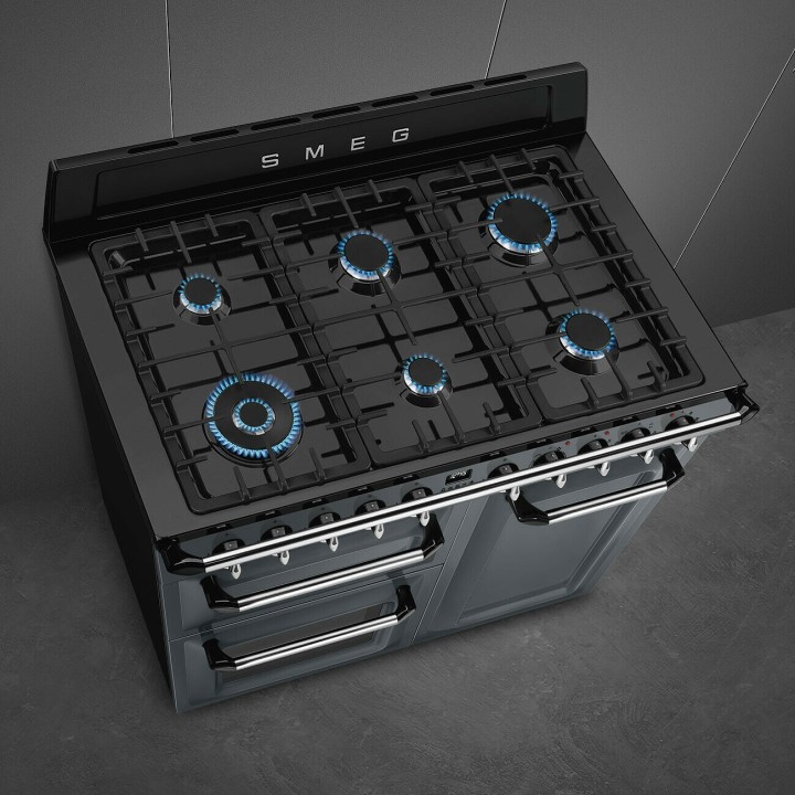 SMEG dujinė viryklė su 3 elektrinėmis orkaitėmis  | 5