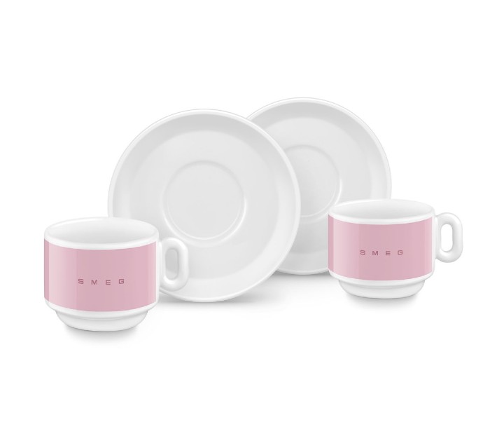 SMEG porcelianinių espresso puodelių rinkinys 2 vnt., 84 ml | 5