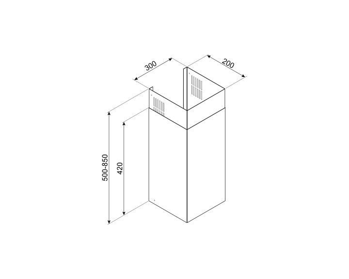 SMEG gartraukių KV... kamino apdaila KITCMNKVX  | 2