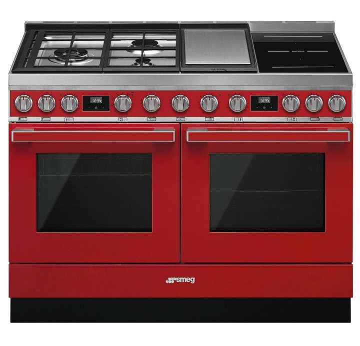 SMEG kombinuota viryklė su 2 elektrinėmis orkaitėmis CPF120IGMPR | 1