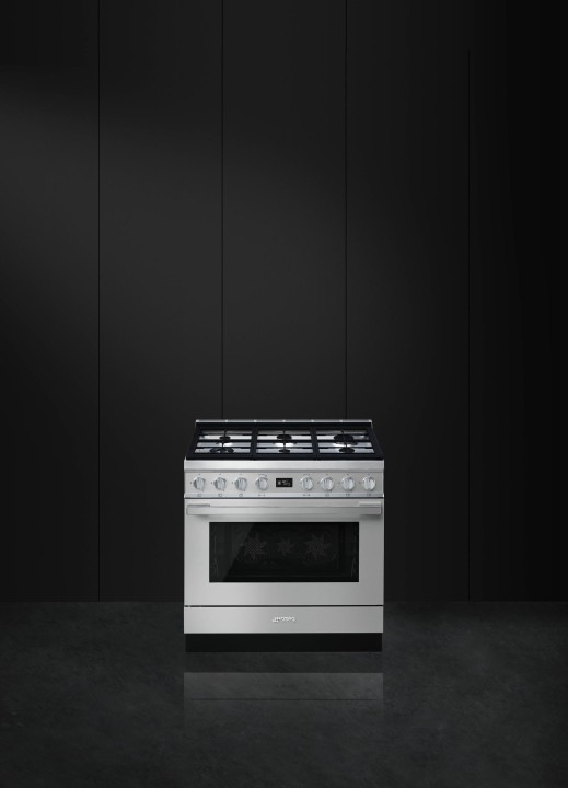 SMEG dujinė viryklė su elektrine orkaite CPF9GPX | 2