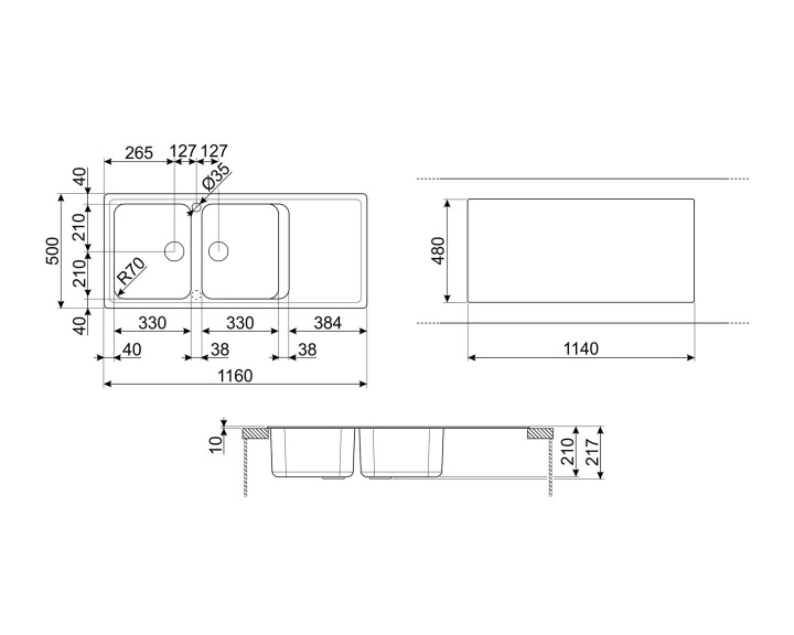 SMEG plautuvė LZ116P  | 2