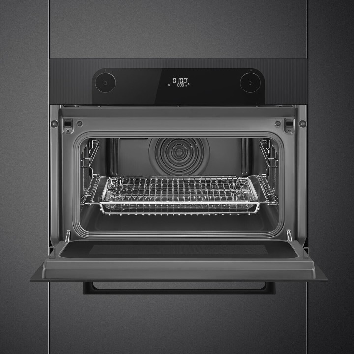 SMEG orkaitė su mikrobangų funkcija SO4201M1BI | 3