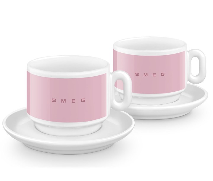 SMEG porcelianinių cappuccino puodelių rinkinys 2 vnt., 200 ml | 1