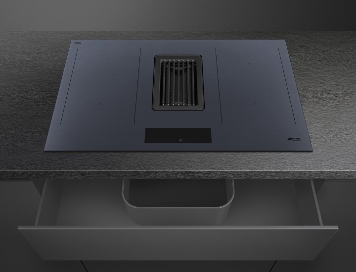 SMEG indukcinė kaitlentė su integruotu gartraukiu HOBD182DG  | 4