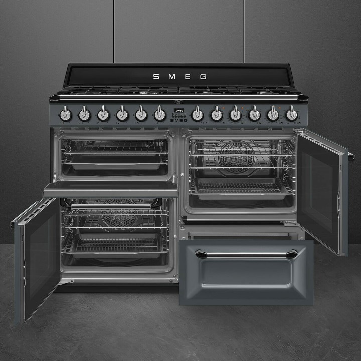 SMEG dujinė viryklė su 3 elektrinėmis orkaitėmis  | 4