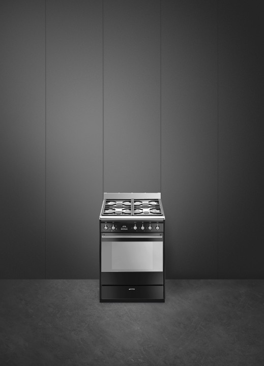 SMEG dujinė viryklė su elektrine orkaite SUK61MBL9  | 2