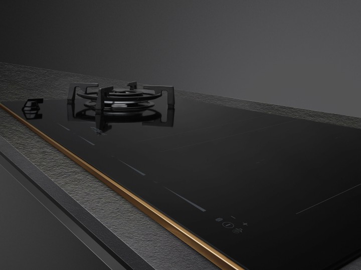 SMEG dujinė - indukcinė kaitlentė PM6954R  | 2