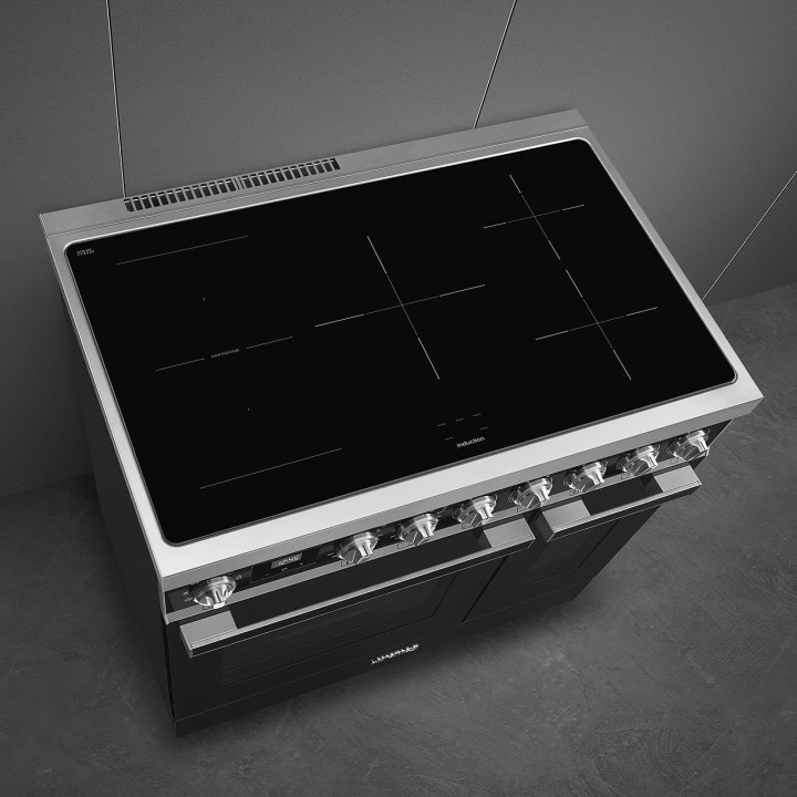 SMEG indukcinė viryklė su 2 elektrinėmis orkaitėmis CPF92IMBL | 2