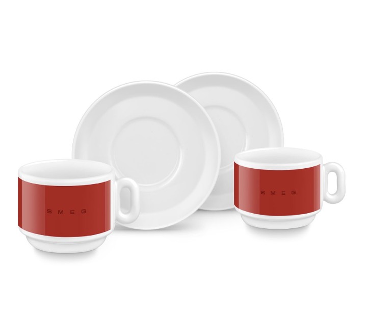 SMEG porcelianinių cappuccino puodelių rinkinys 2 vnt., 200 ml | 5