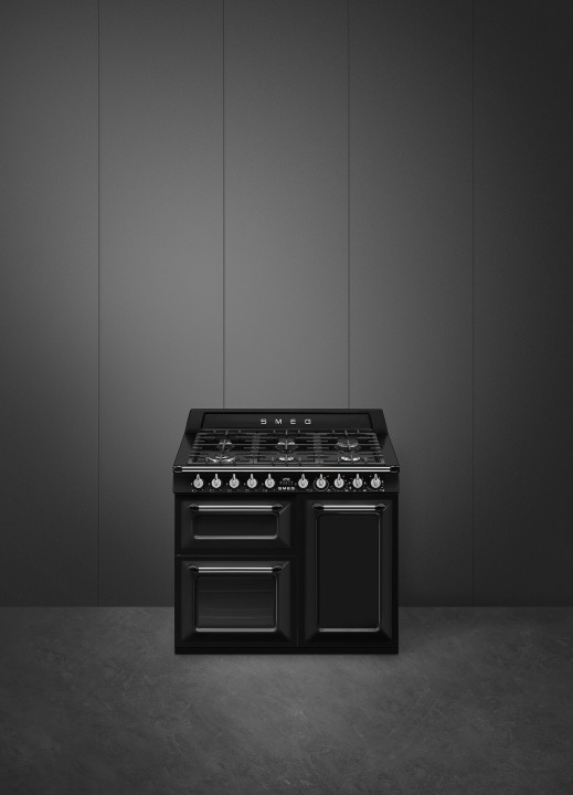 SMEG dujinė viryklė su 3 elektrinėmis orkaitėmis  | 2