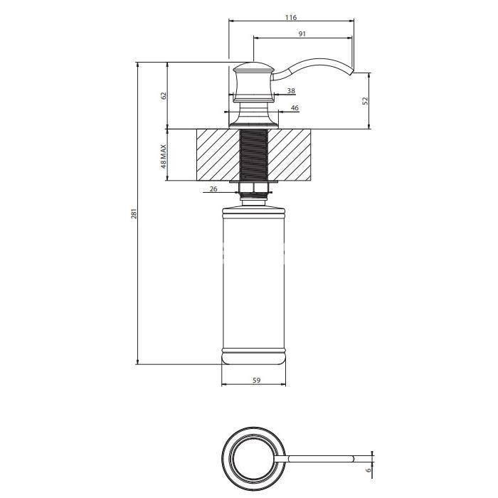 SMEG muilo dozatorius KITDSCOT2 | 2