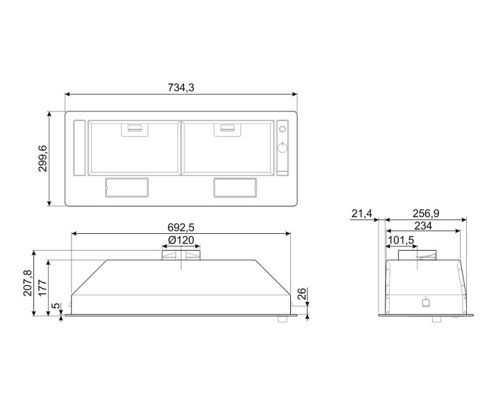 SMEG gartraukis KSG70HE  | 3
