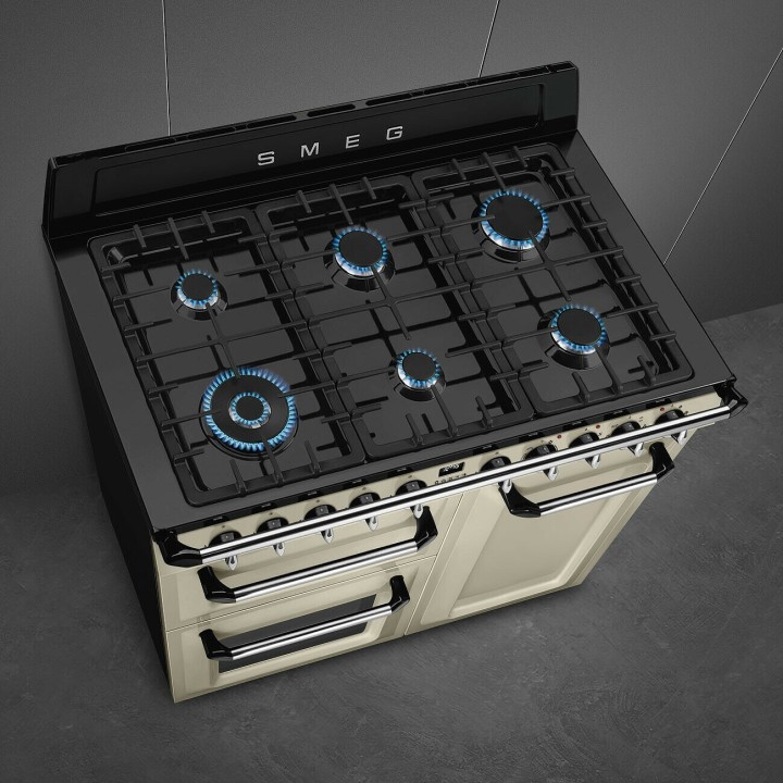 SMEG dujinė viryklė su 3 elektrinėmis orkaitėmis  | 6