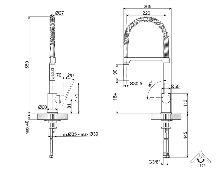 SMEG vandens maišytuvas MID5CR  | 4